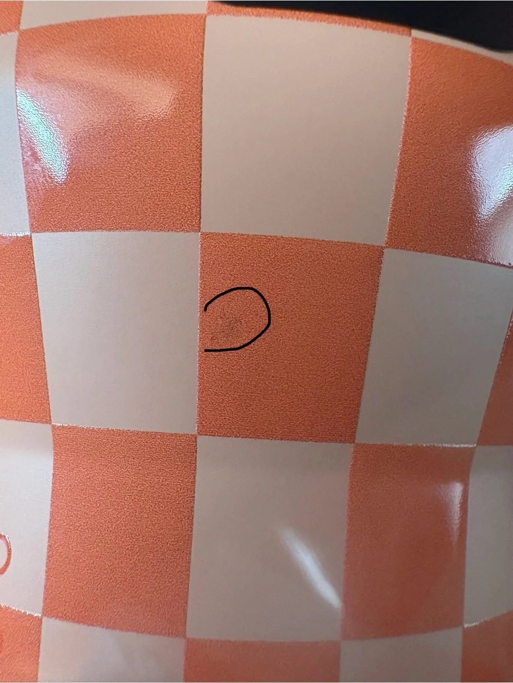 NWT HydroJug 40oz Traveler Orange Checkers